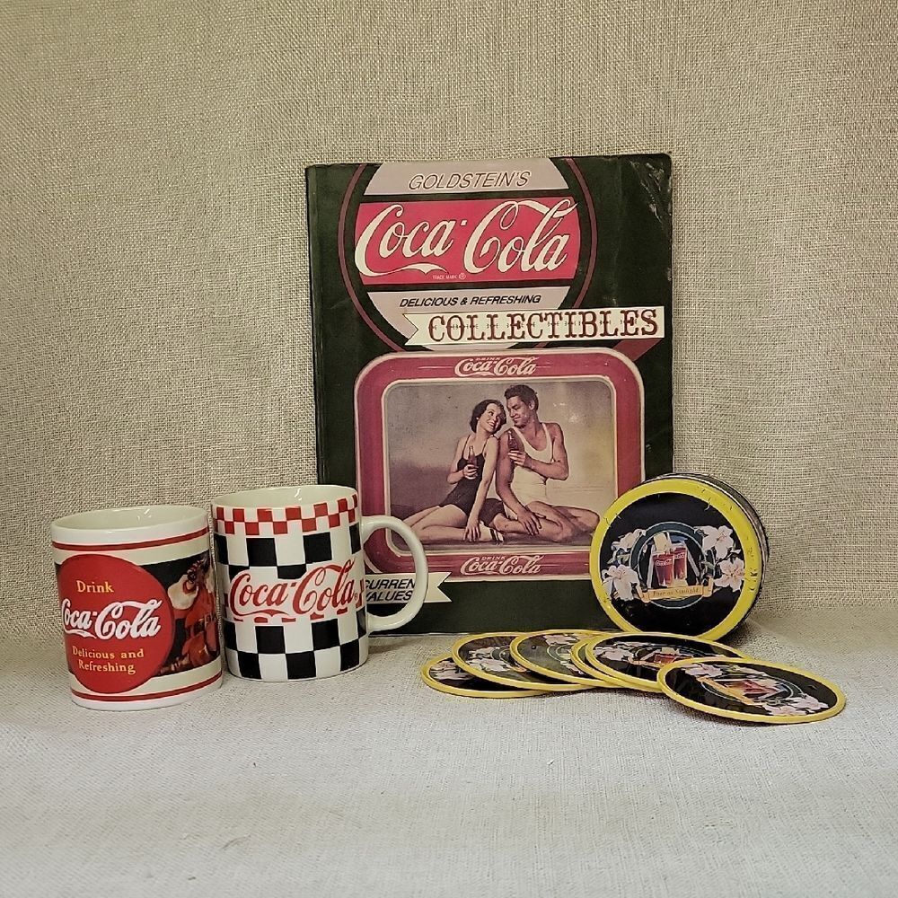 Coca-Cola Collectibles Book, Coasters, Mugs‎